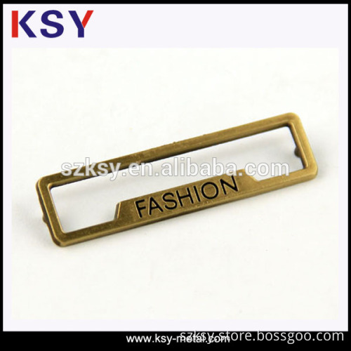 Custom Fashion metal name plates for handbags